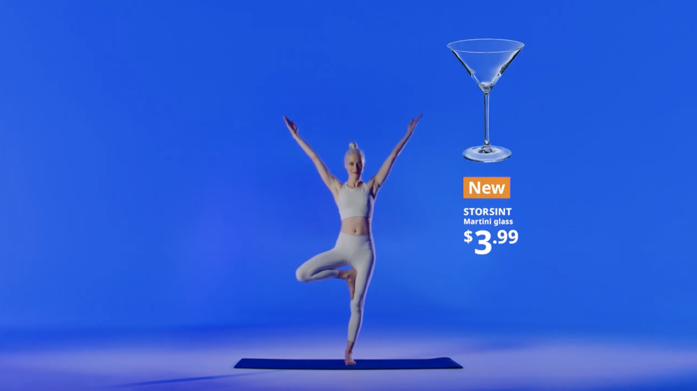 IKEA se lance dans le yoga en vous proposant... d'imiter la forme de ses produits