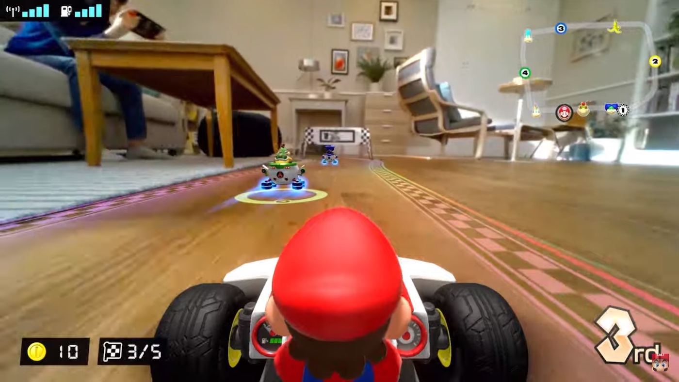 Nintendo lance une version de Mario Kart qui se joue en vrai dans votre salon