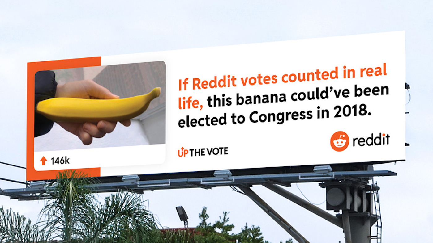 Reddit lance une campagne insolite et créative pour encourager à voter pour la présidentielle