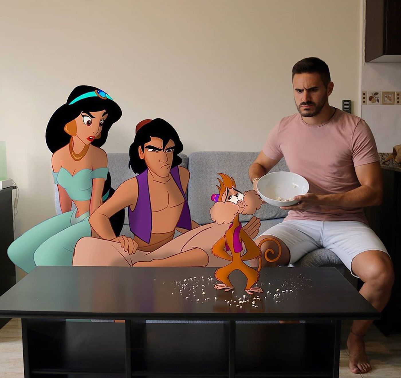 Le créatif Samuel MB incruste les personnages Disney dans son quotidien avec talent et humour