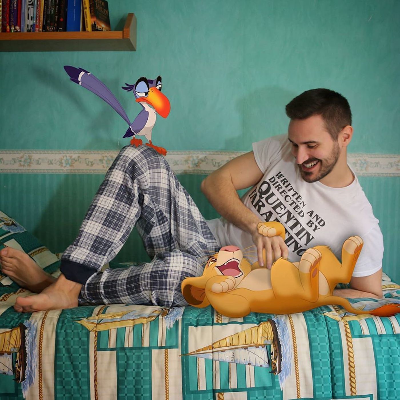 Le créatif Samuel MB incruste les personnages Disney dans son quotidien avec talent et humour