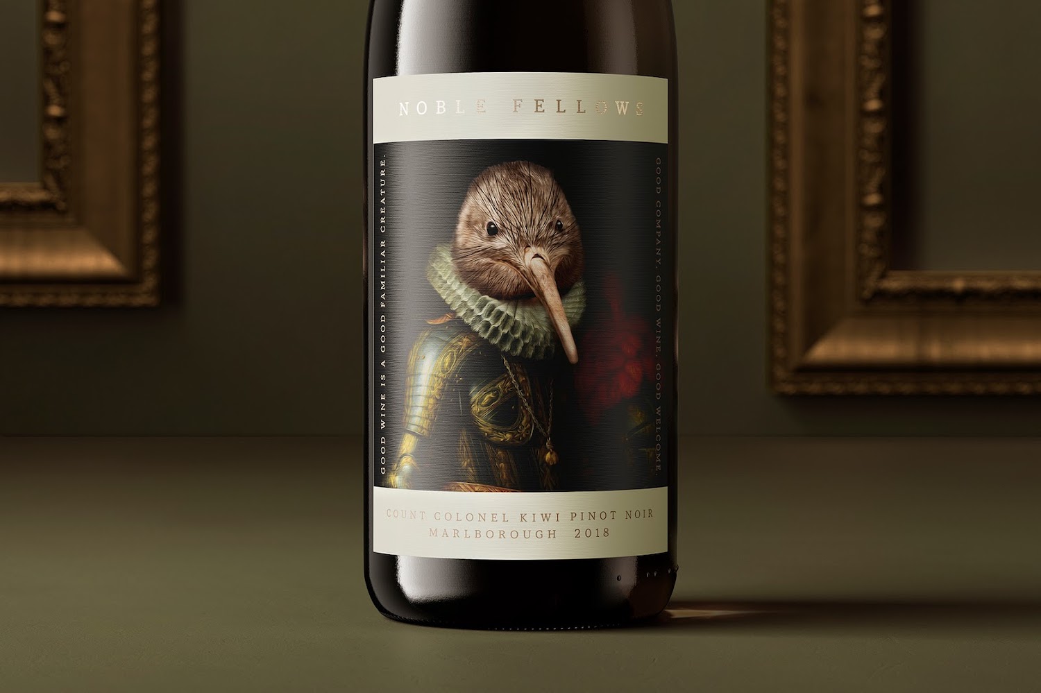Ce vin dévoile un branding amusant qui transforme les animaux en nobles