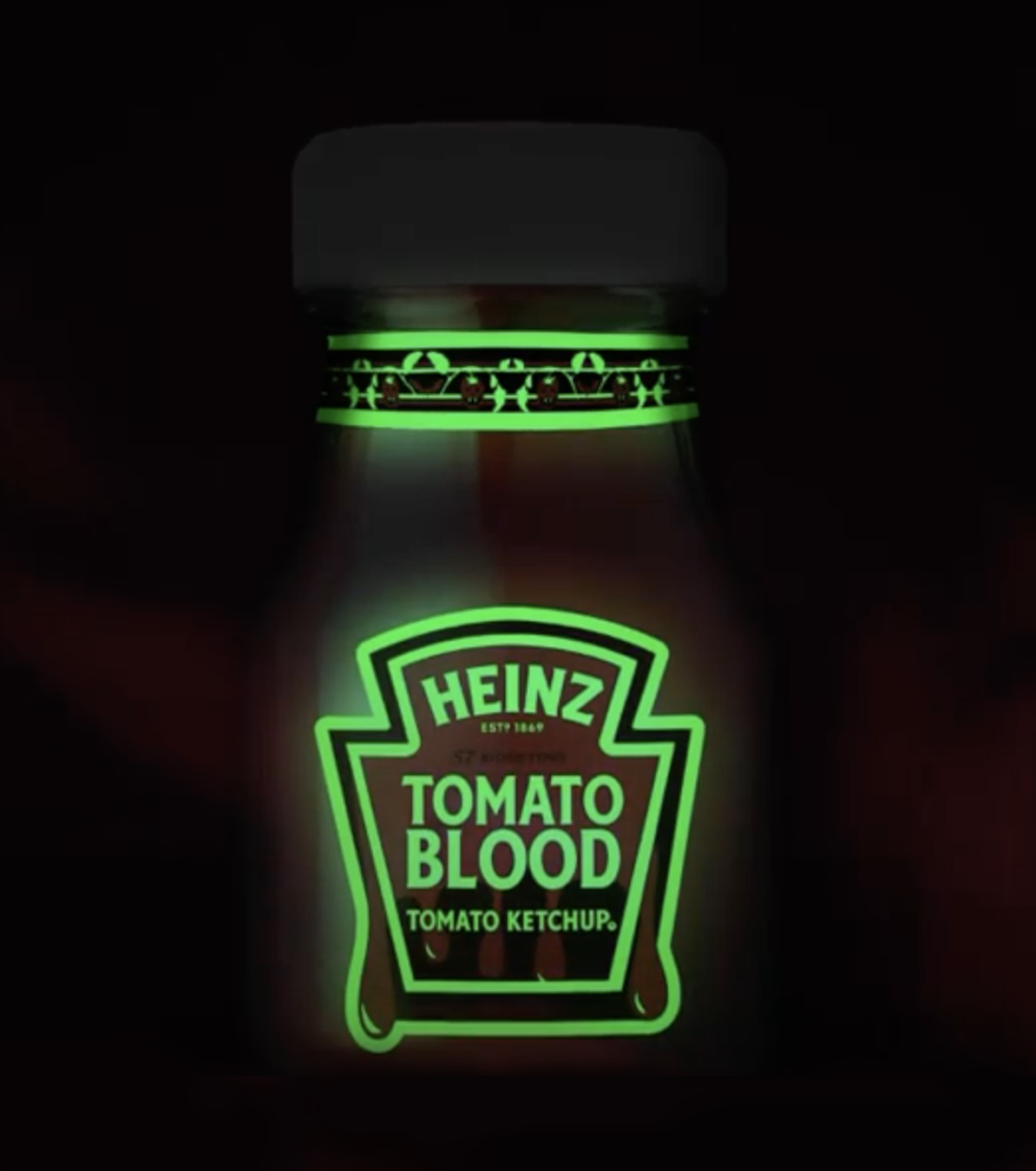 Heinz dévoile une bouteille de ketchup phosphorescente pour Halloween