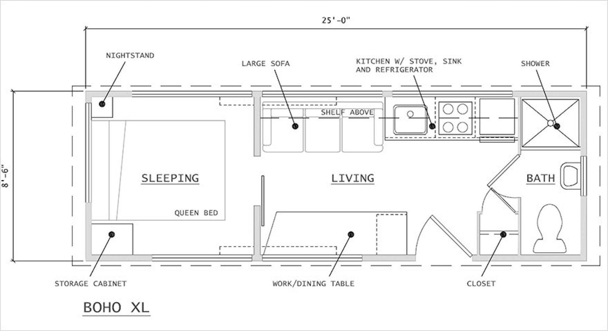 IKEA 240 Sq Ft Studio