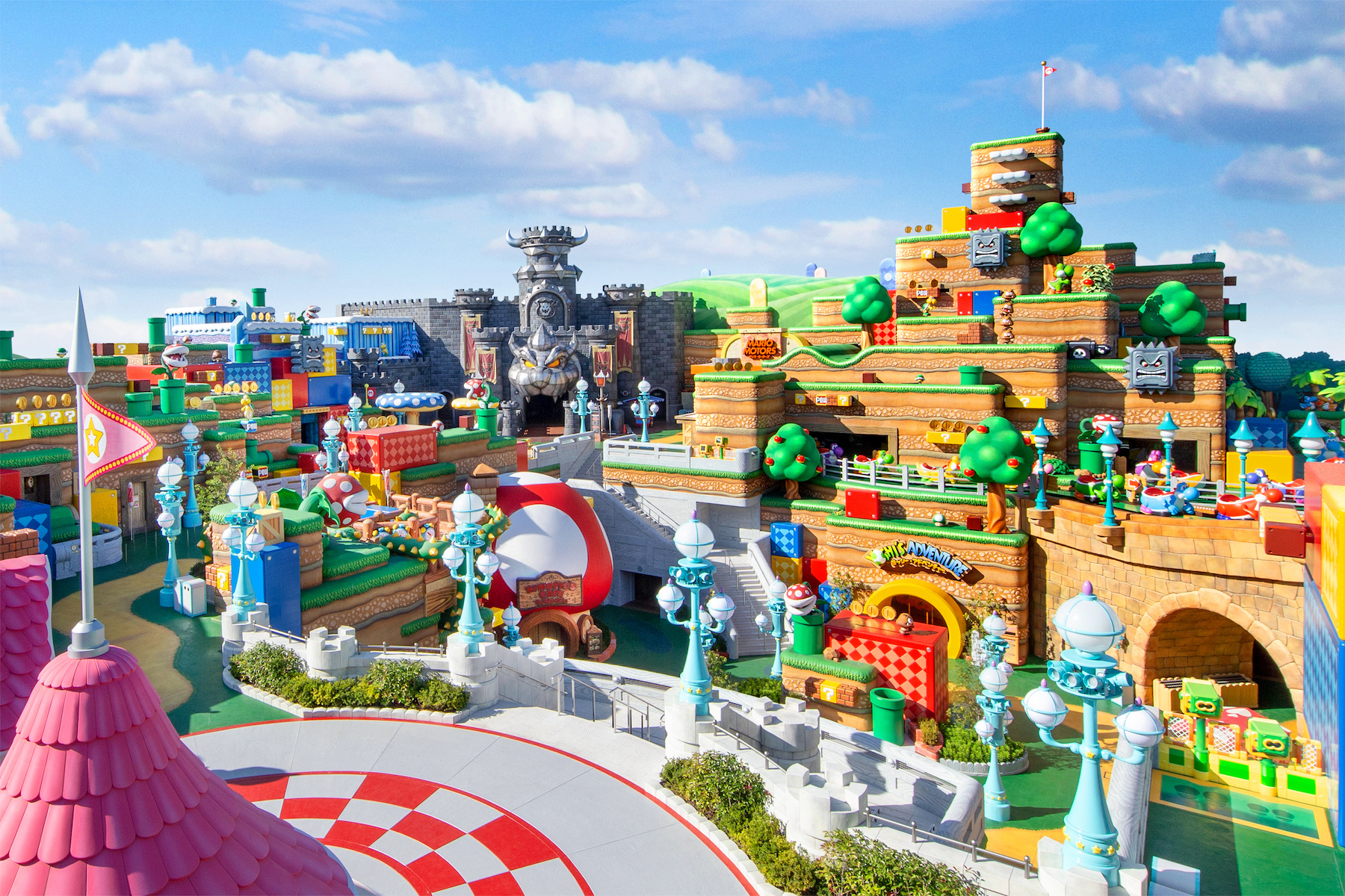 Nintendo dévoile les premières images de son parc d'attractions Super Nintendo World