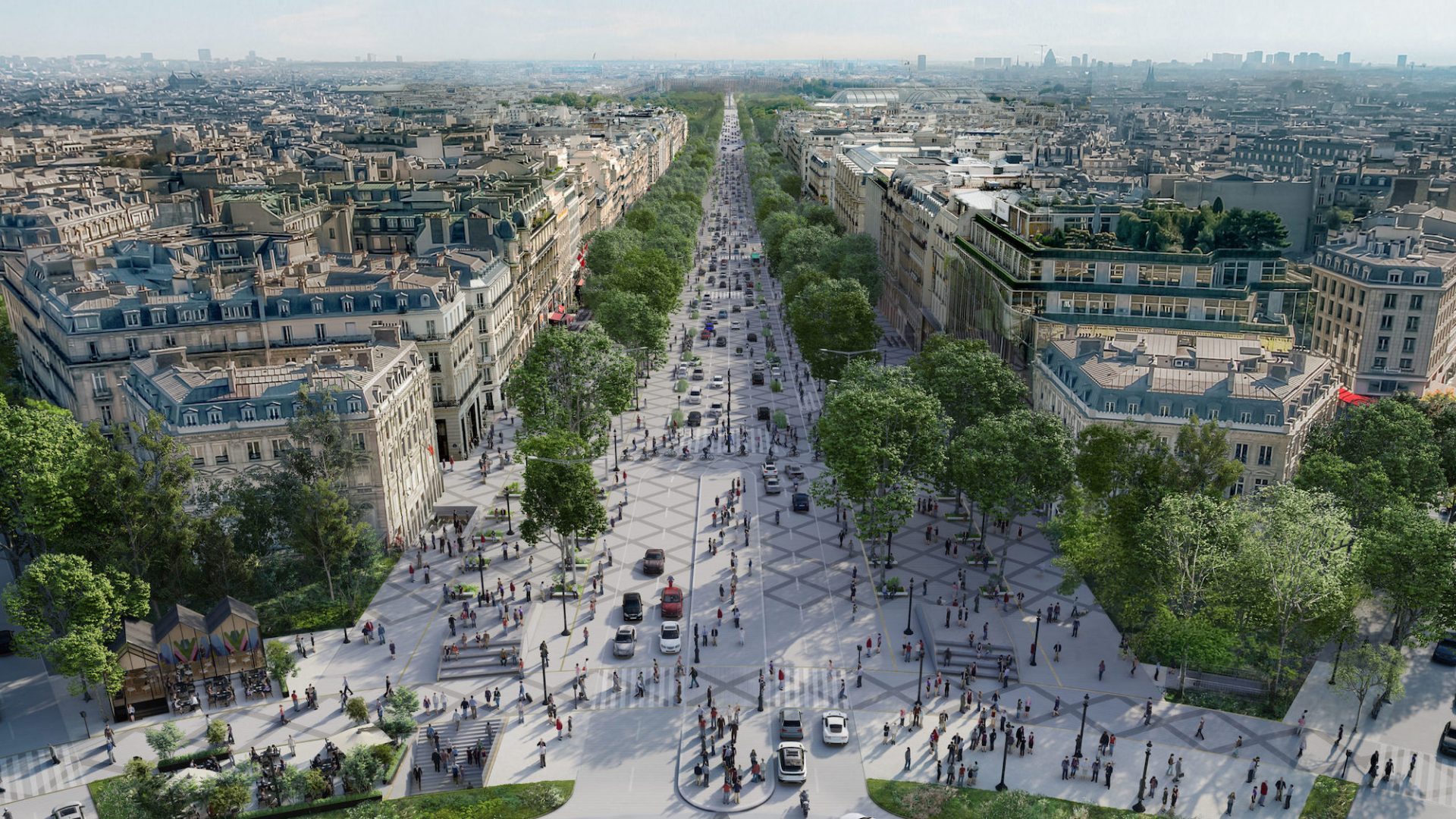 Les Champs des possibles : les Champs-Élysées en 2030