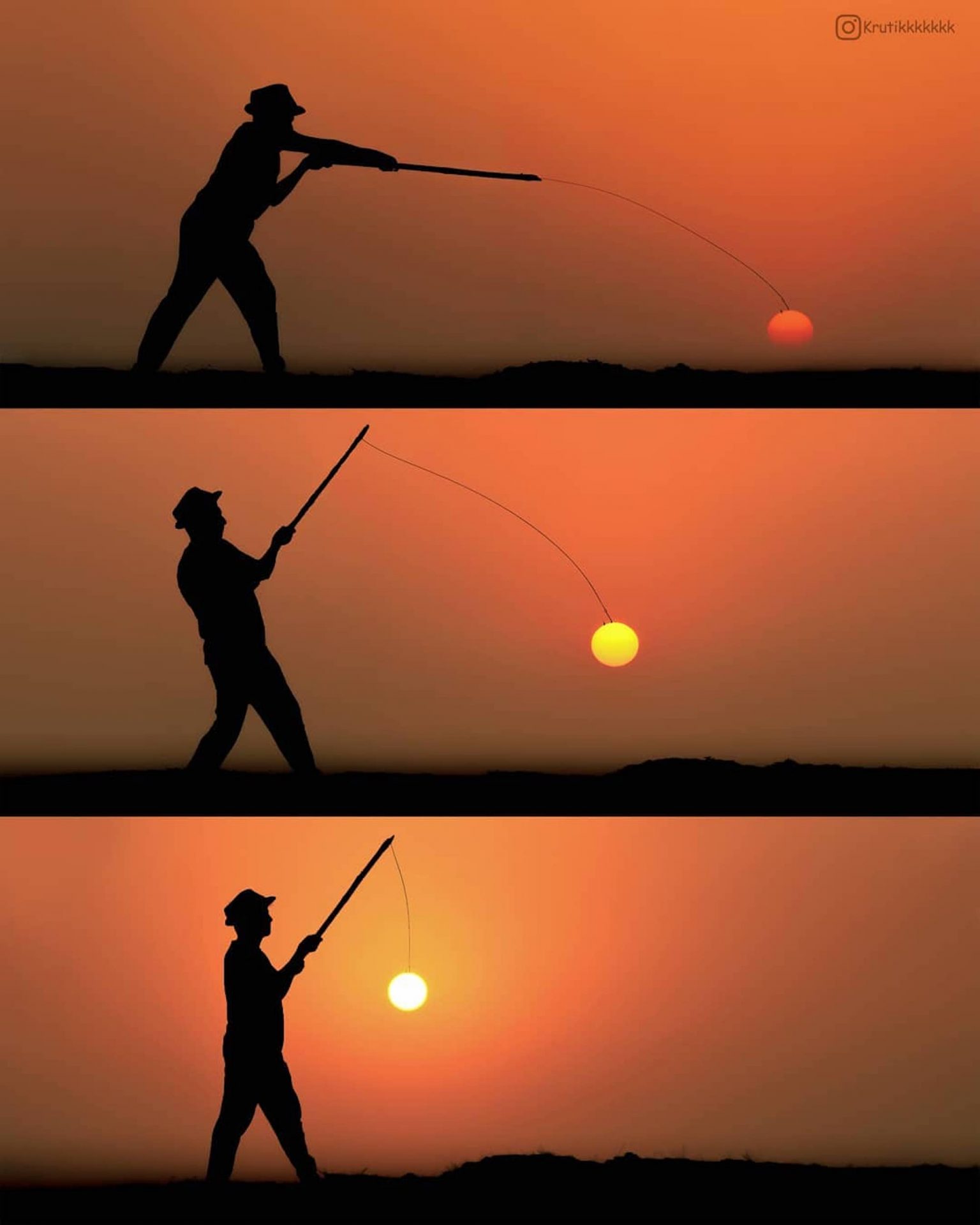 Le photographe Krutik Thakur joue avec le soleil pour créer des mises en scène originale