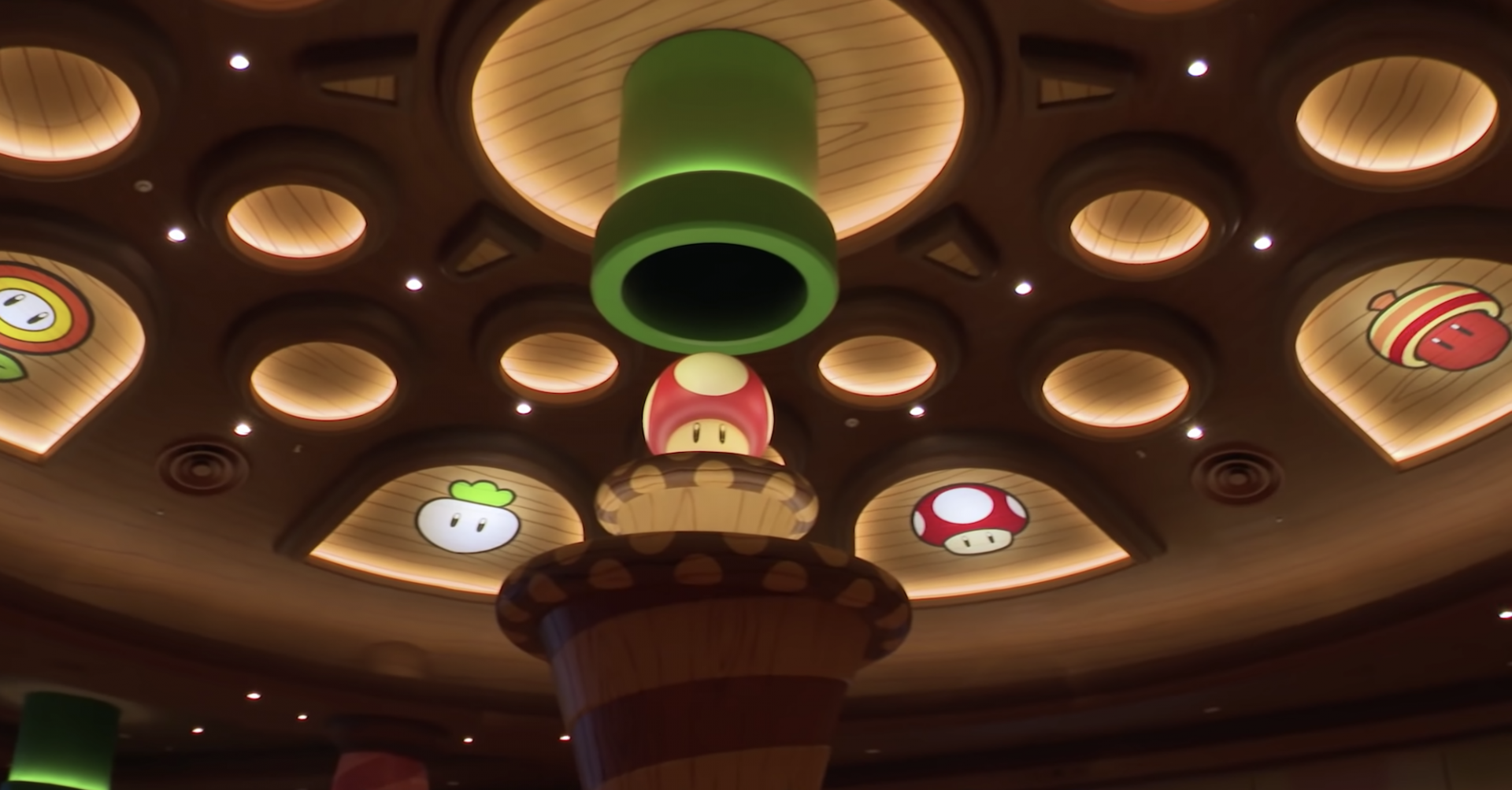 Voici le Kinopio’s Cafe qui se trouve dans le Super Nintendo World