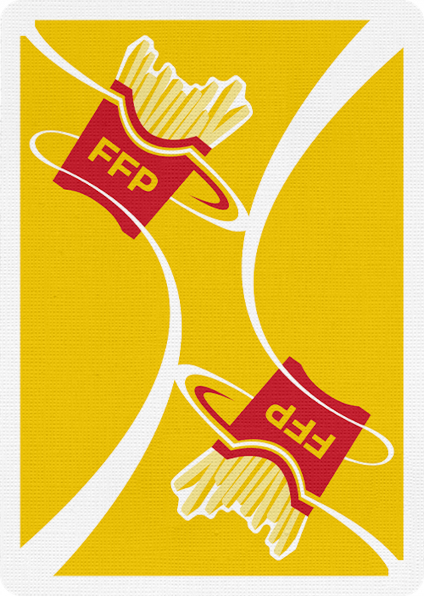 Frites ou Ketchup un design de jeu de cartes inspiré de l'univers des