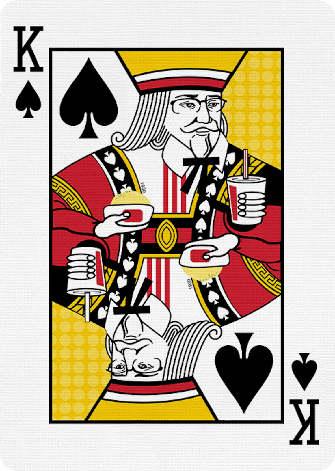 Frites ou Ketchup un design de jeu de cartes inspiré de l'univers des