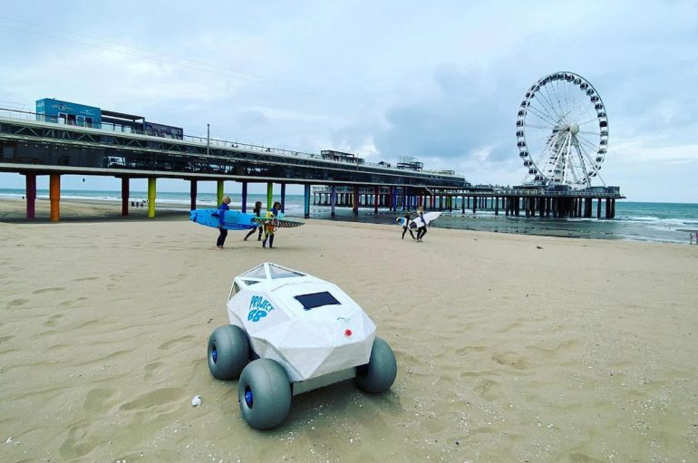 BeachBot : le robot qui ramasse les mégots de cigarettes sur la plage ...