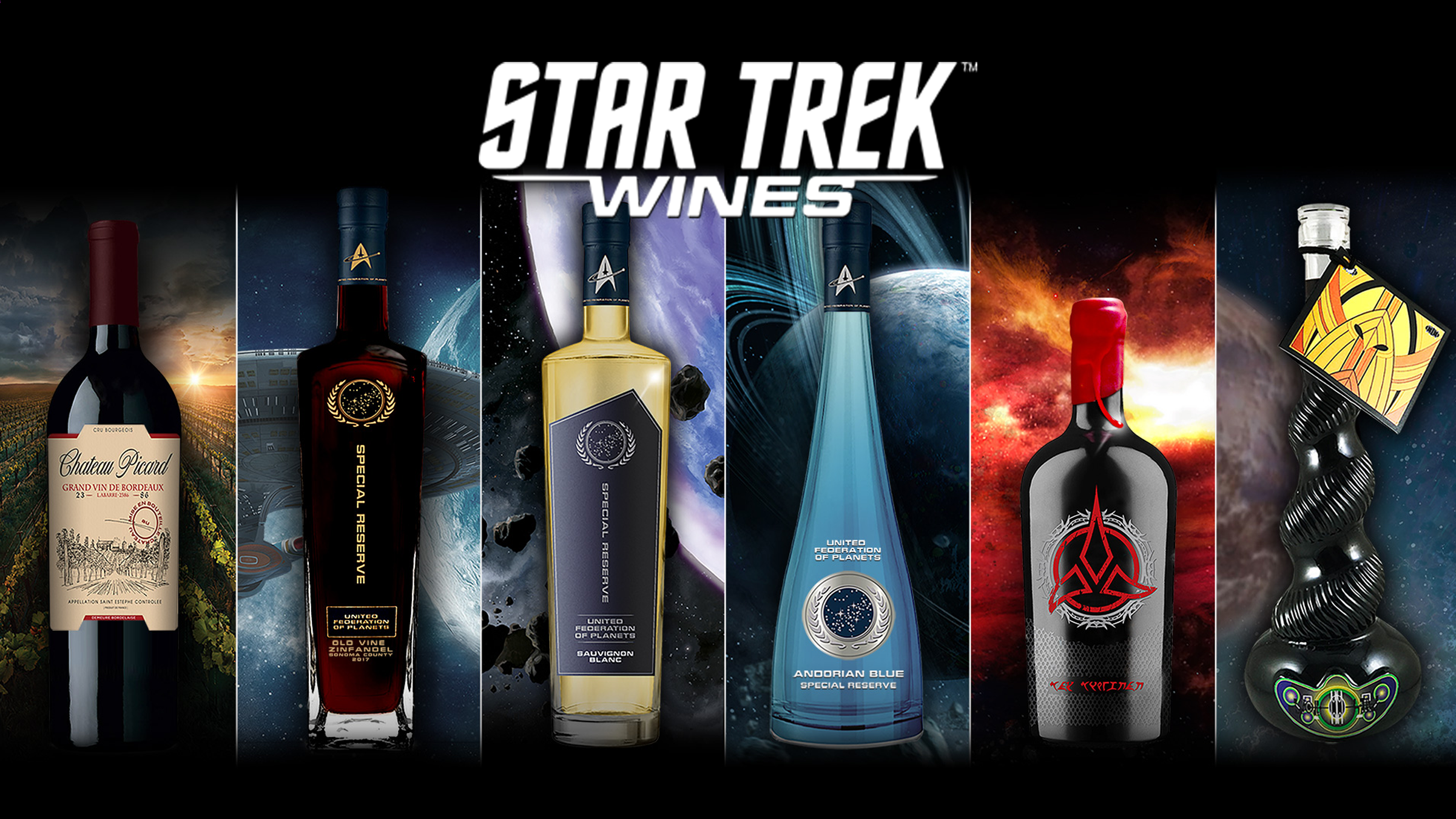 Star Trek : une collection de 6 bouteilles de vin en hommage à la série culte