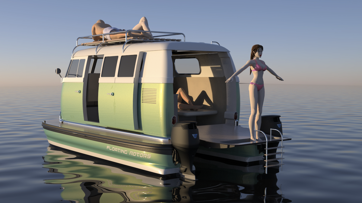 Floating Motors : la société qui transforme les voitures de collection en bateaux
