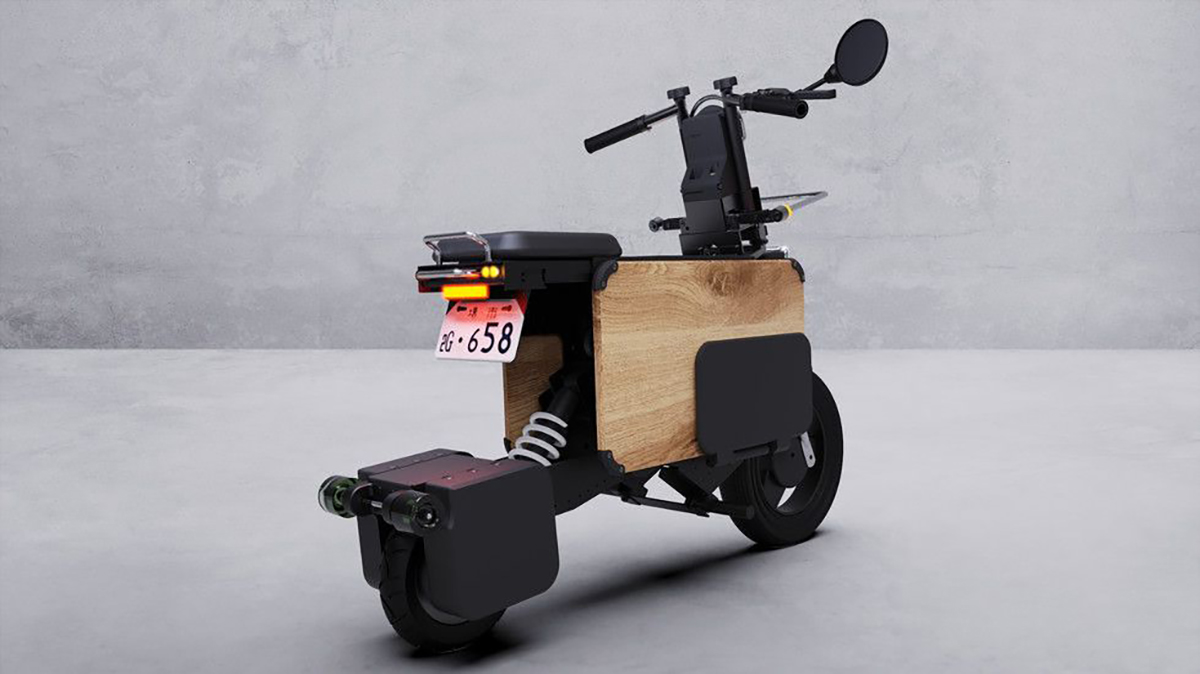 Ce scooter électrique pliable et ultra compact peut se ranger sous votre bureau ! (vidéo) Par Justine Mellado Scooter-electrique-pliable-compact-bureau-3