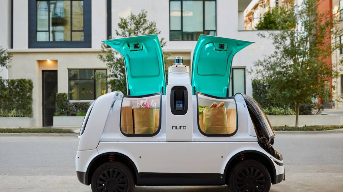Nuro : le véhicule de livraison autonome qui possède un airbag pour les piétons ! (vidéo) Par Justine Mellado Vehicule-livraison-airbag-pietons-nuro-3