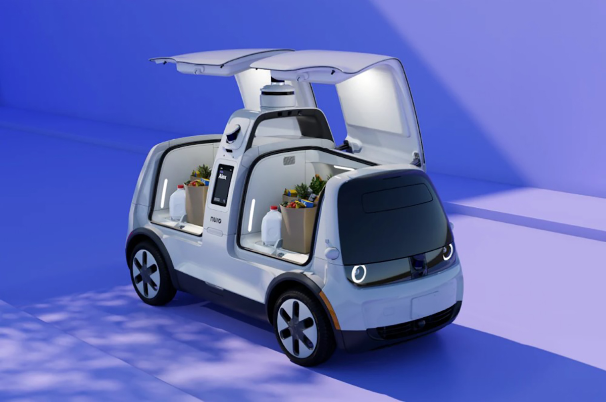 Nuro : le véhicule de livraison autonome qui possède un airbag pour les piétons ! (vidéo) Par Justine Mellado Vehicule-livraison-airbag-pietons-nuro-8