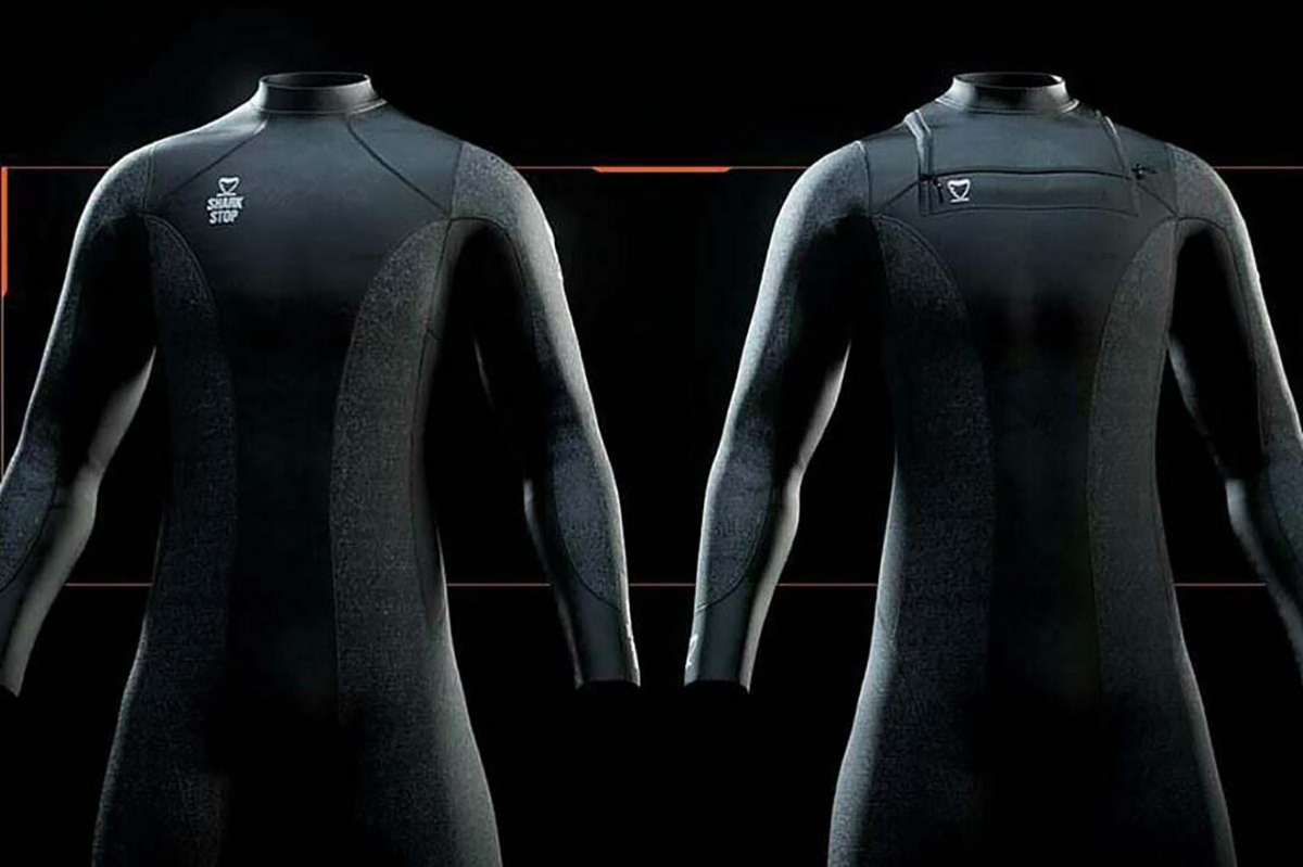 Cette combinaison de surf vendue 614 euros est spécialement conçue pour  résister aux attaques de requins