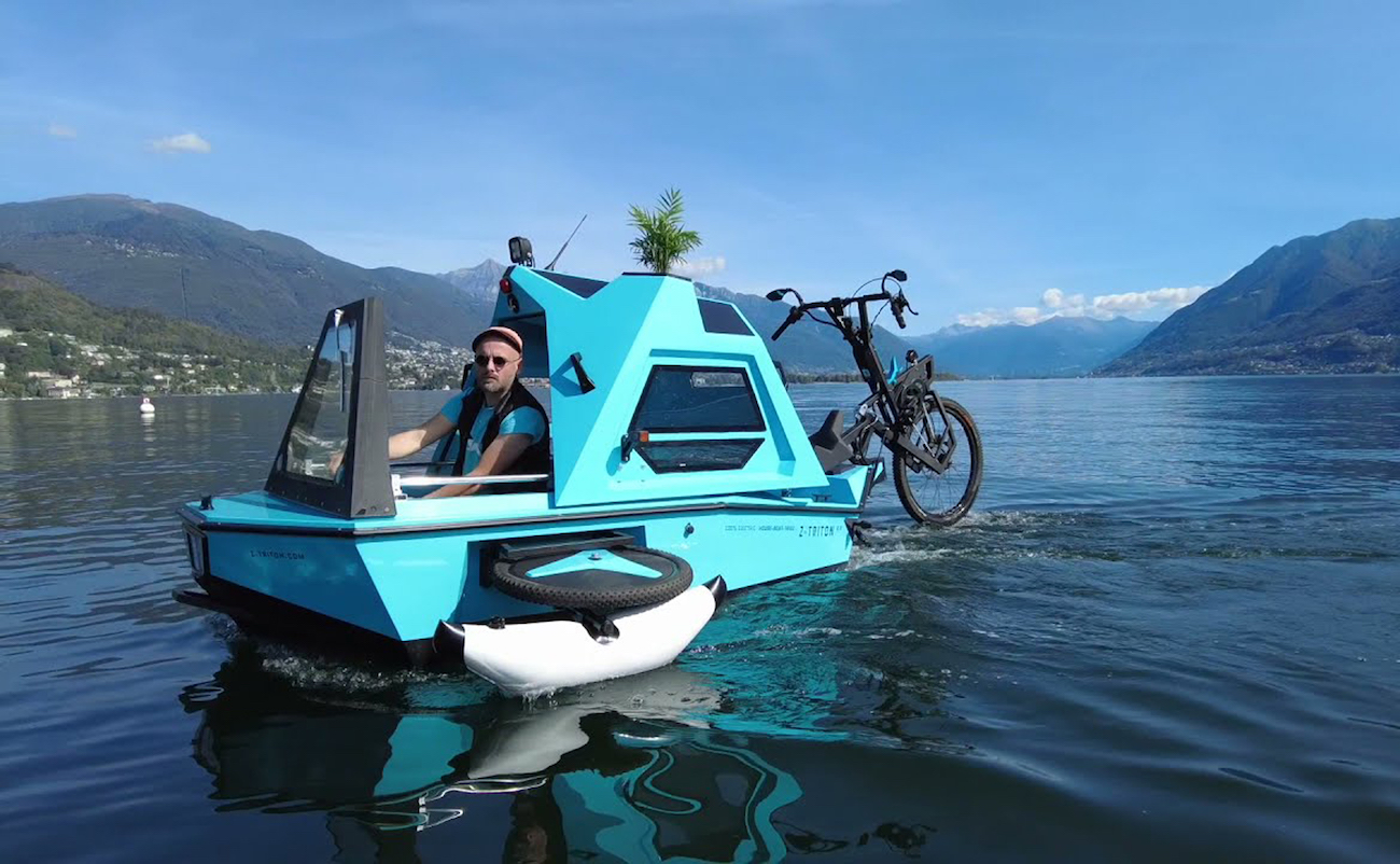Z-Triton : un étonnant vélo caravane capable de se transformer en bateau ! (vidéo) Par Justine Mellado Velo-electrique-bateau-z-triton-R2-2