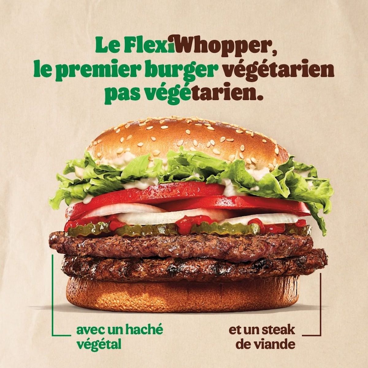 Burger King lance le FlexiWhopper : un steak de bœuf sur un steak végétal ! (vidéo sur Bidfoly.com) Par Maxime Delmas Burger-king-flexiwhopper-1er-avrilVV