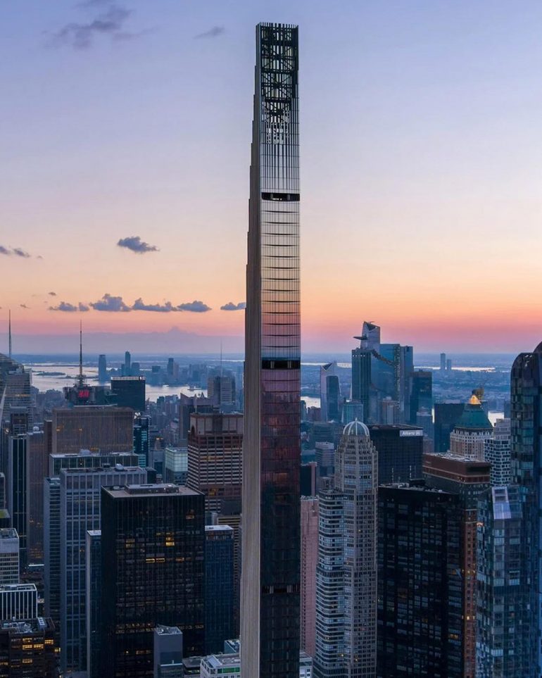 Steinway Tower le gratteciel le plus fin du monde inauguré à New York