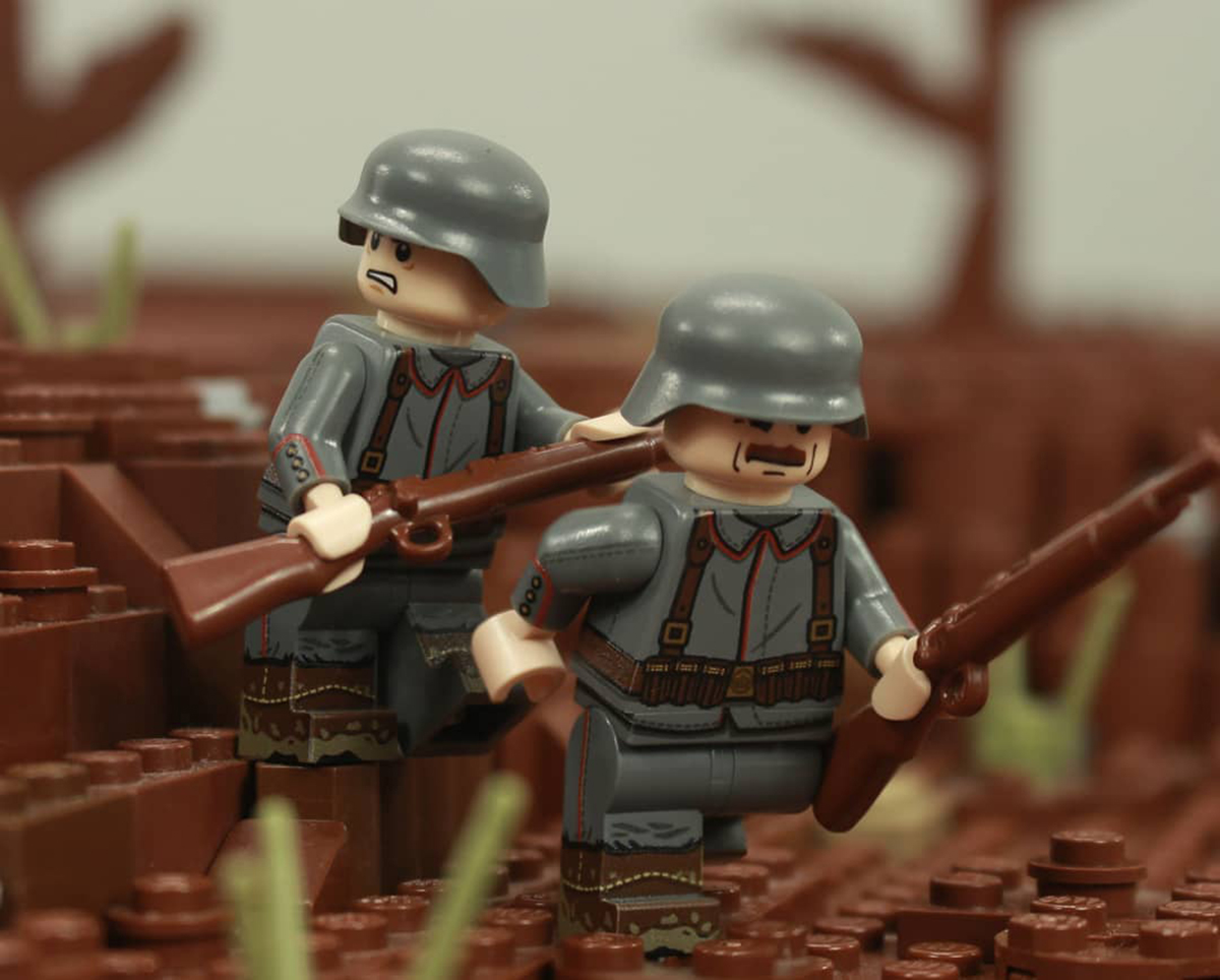 Artofbrick - Scène seconde guerre mondiale lego Du