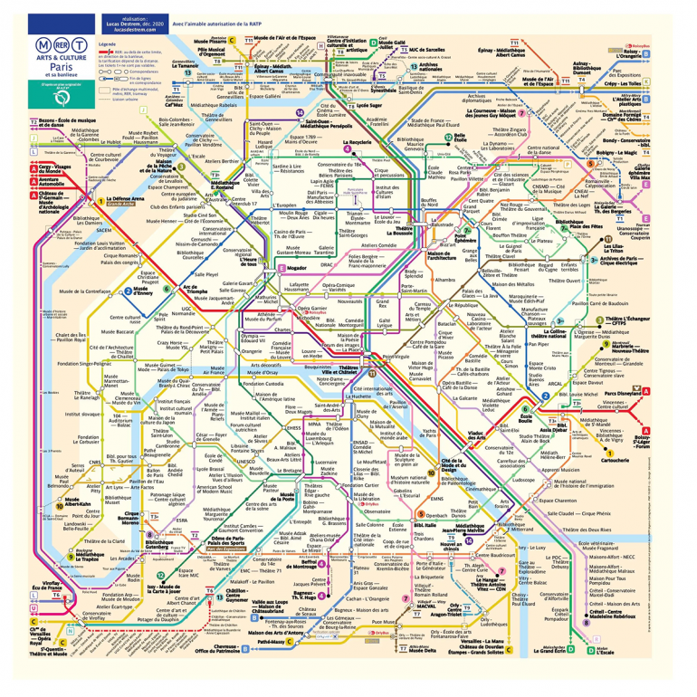 Paris : il remplace les noms des stations de métro par des lieux ...