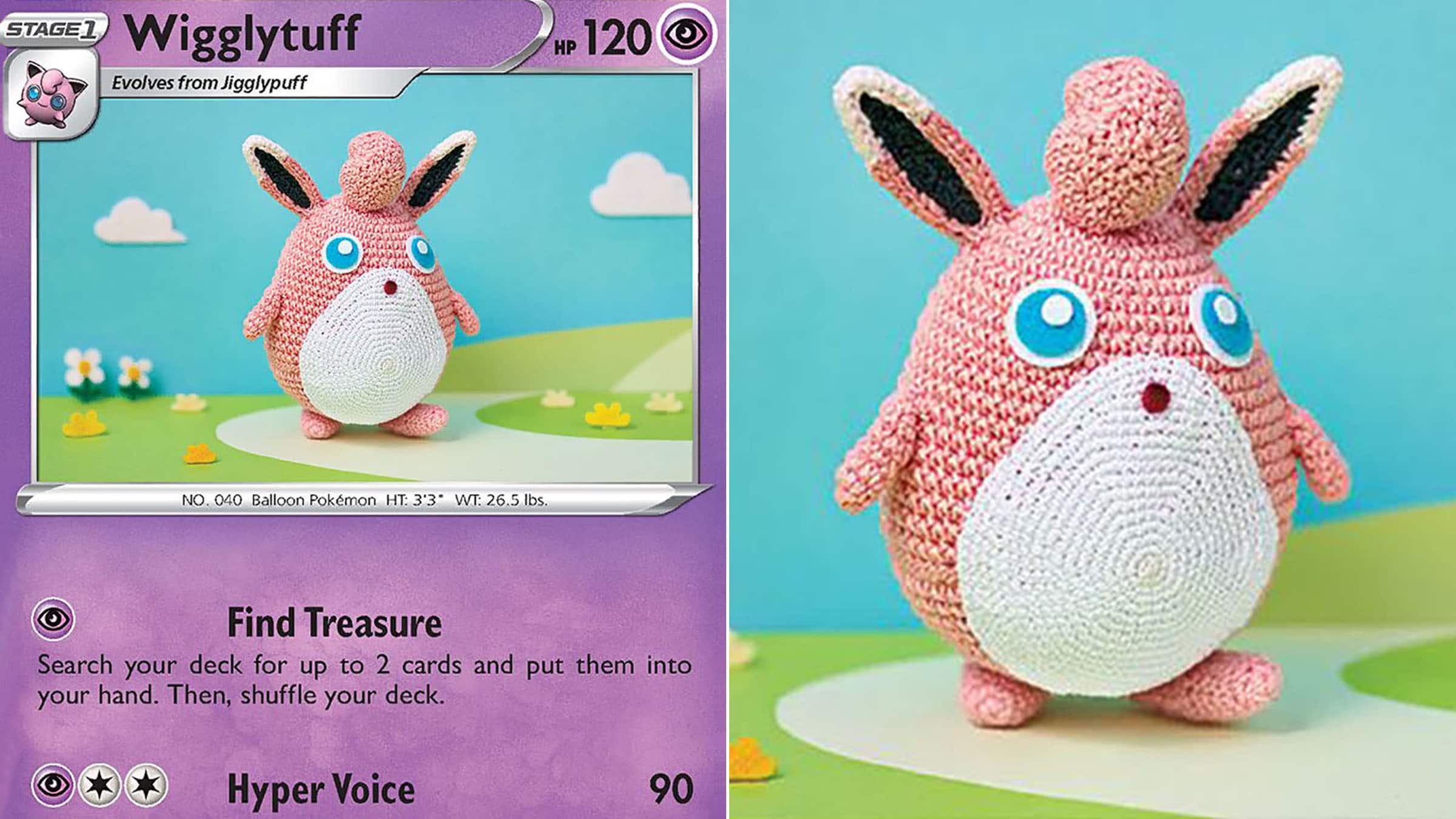 Des cartes Pokémon officielles avec des créatures réalisées en crochet
