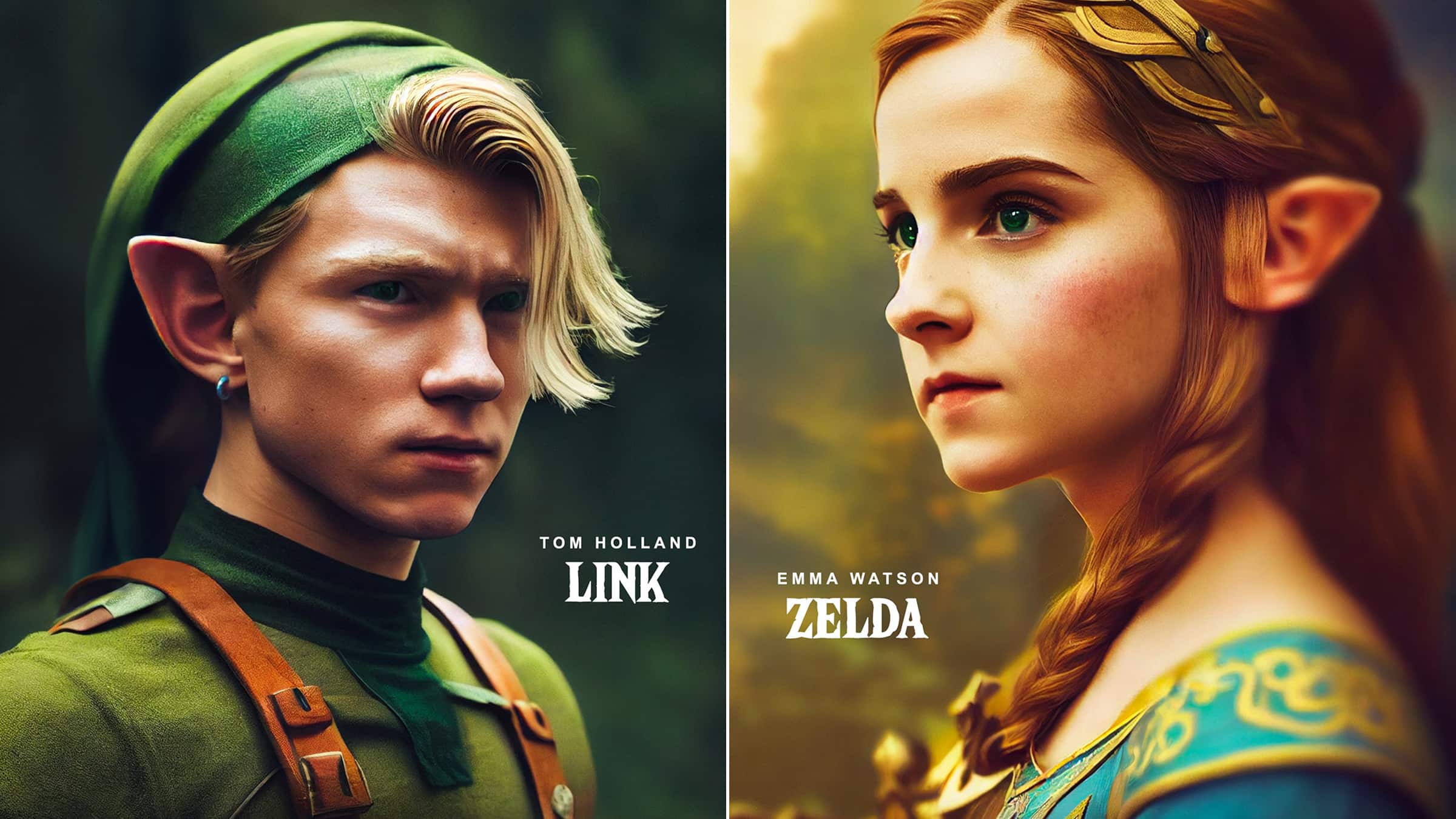 Dan Leveille on Instagram: The full cast of Netflix's live-action Legend  of Zelda series just dropped, revealing an all-star cast starring Tom  Holland, Emma Watson, and Idris Elba! It looks like the