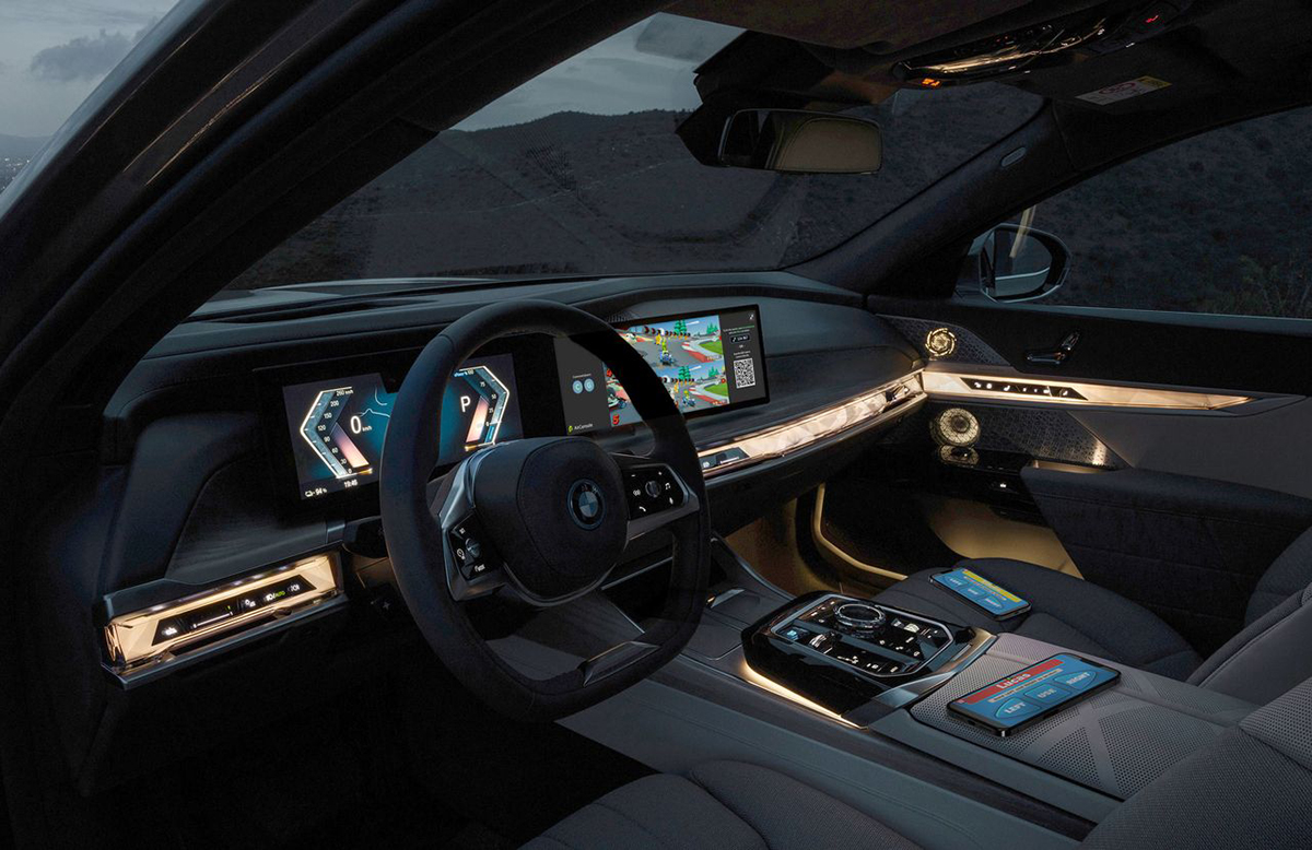 BMW transforme son tableau de bord en véritable console de jeu