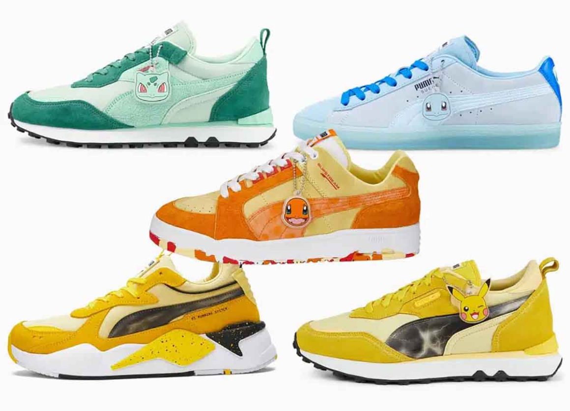 Puma dévoile des sneakers en l’honneur des plus célèbres Pokémon