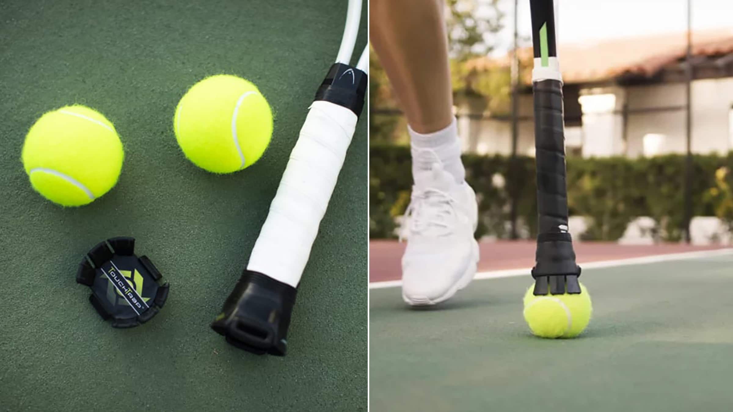 Bande Ramasse-balles De Tennis - Accessoire Pour Raquette, Facilite La Collecte Sans Se Baisser - Pack De 2