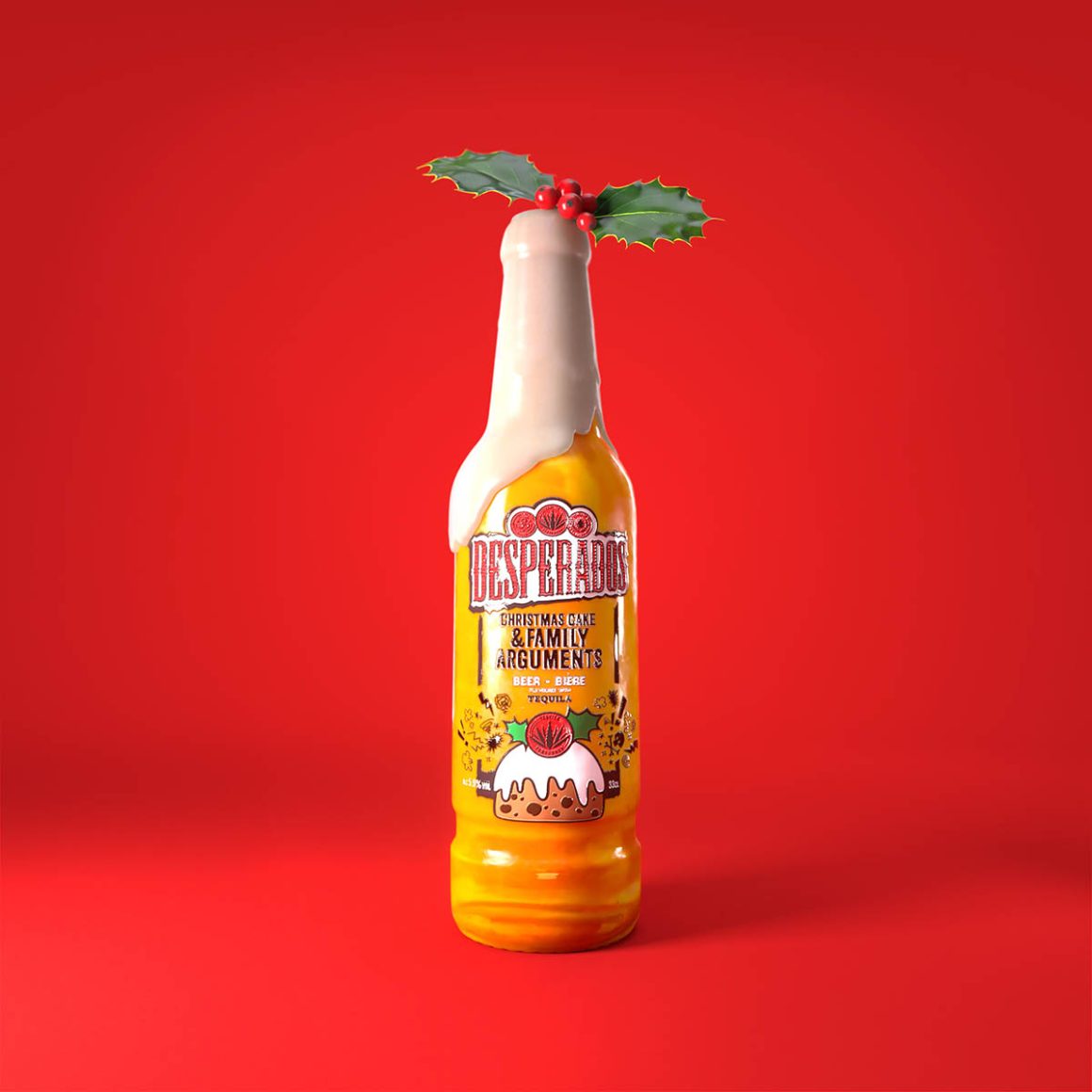 Desperados crée une bière comestible pour remplacer la bûche de Noël