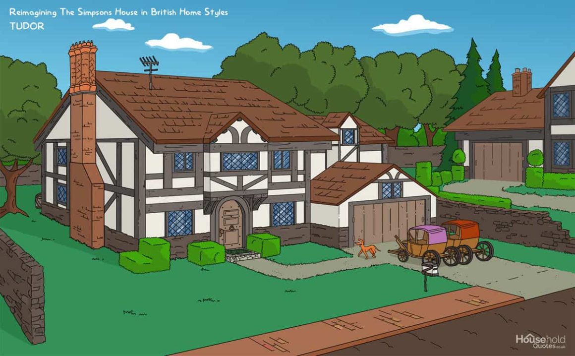 La maison des Simpson revisitée dans 8 styles architecturaux différents