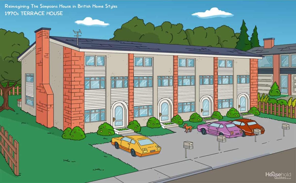 La maison des Simpson revisitée dans 8 styles architecturaux différents