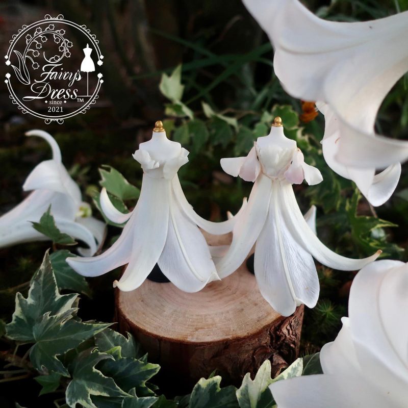 Cette créative confectionne d’adorables mini robes avec des pétales de ...