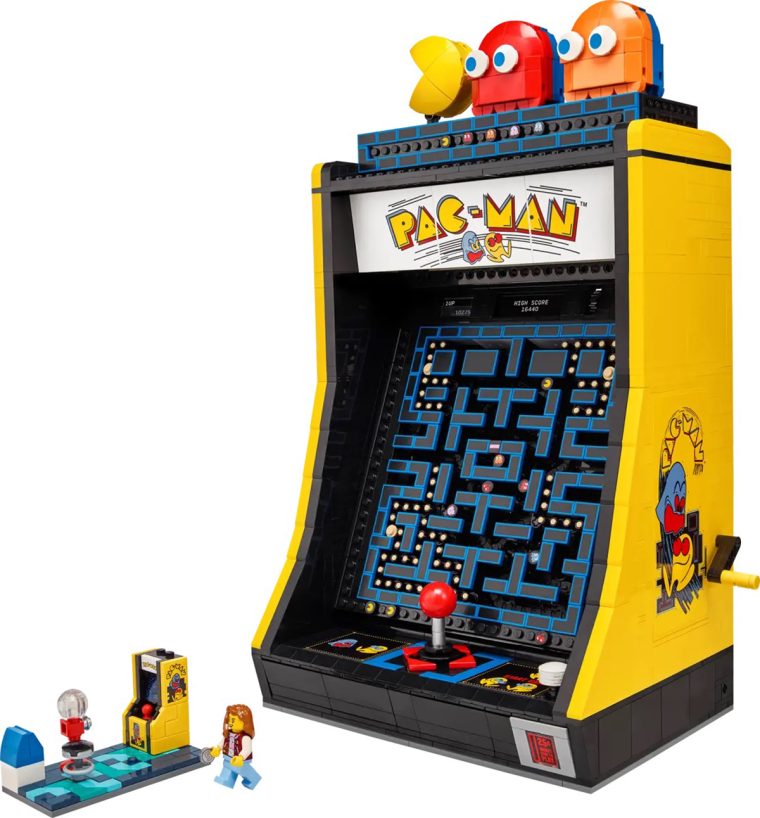 Lego D Voile Une R Plique En Briques Dune Borne Darcade Du Jeu Pac Man