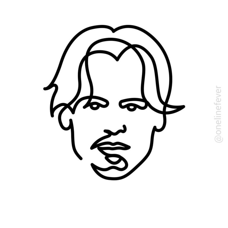 30 portraits de célébrités illustrés en un seul trait (sans lever le — free download