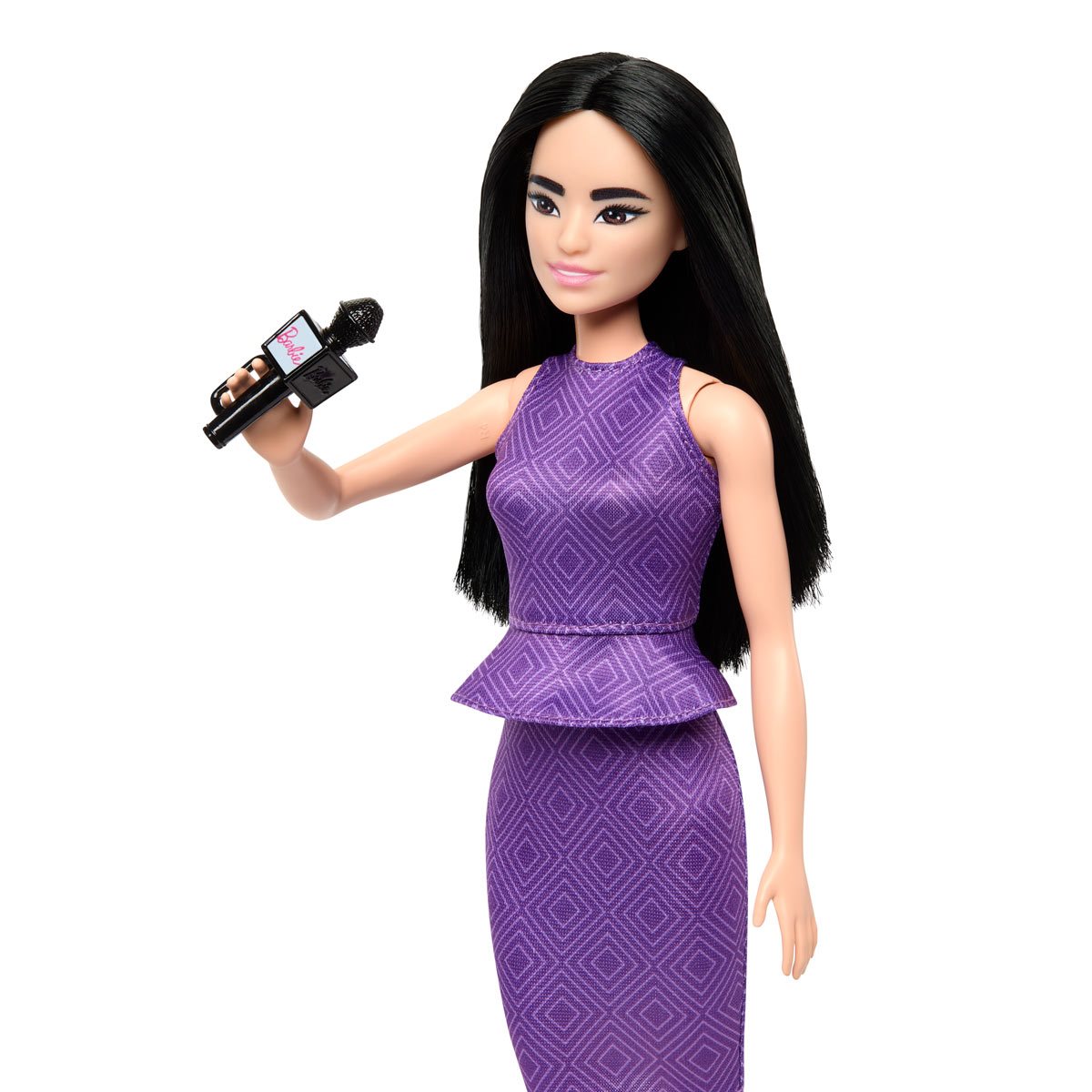 Poupée Barbie Fashionistas : Poupée noire avec robe colorée Mattel