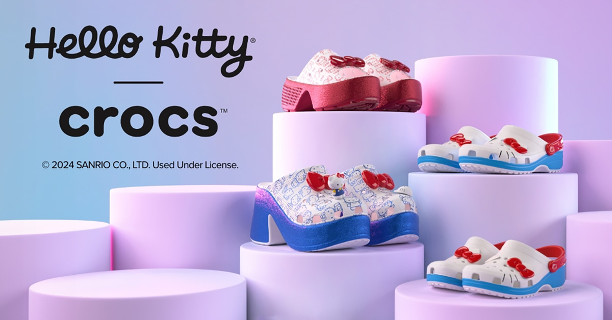 Crocs dévoile une adorable collection en hommage à Hello Kitty ! (vidéo sur Bidfoly.com) Par Justine M. Crocs-hello-kitty-1