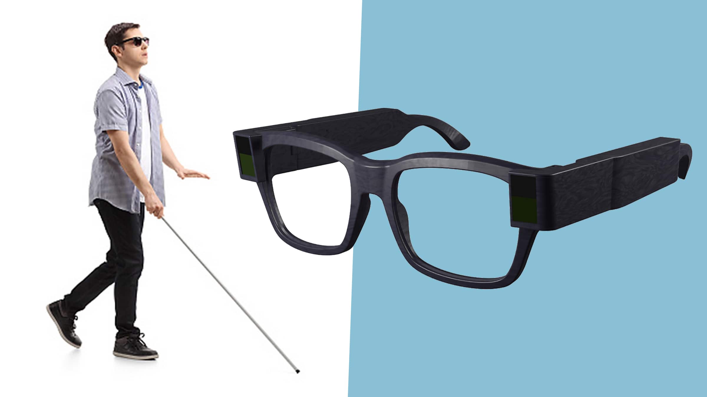 Ces lunettes connectées détectent les obstacles pour les personnes  malvoyantes