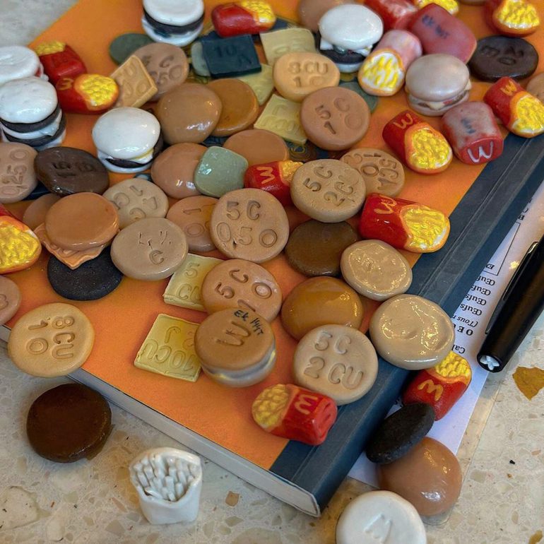 Ootb Sel Et Poivre Shaker En Forme De Burger Et De Frites