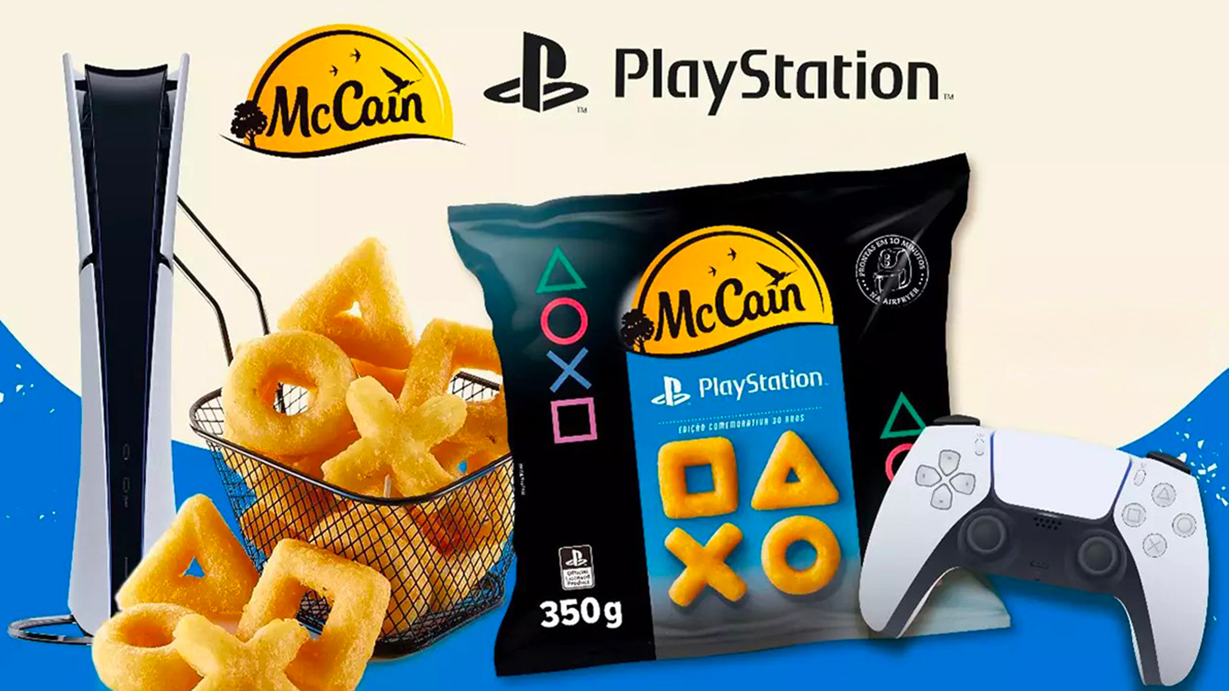 McCain célèbre les 30 ans de PlayStation avec des frites iconiques