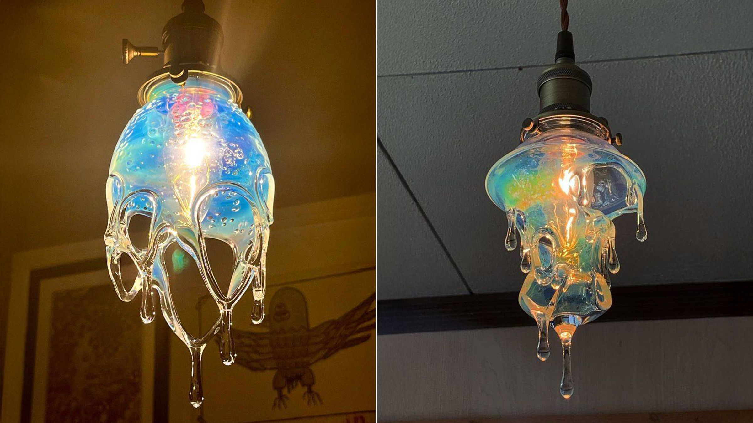 Les incroyables lampes en fusion de l’artiste japonais Kumbhglass