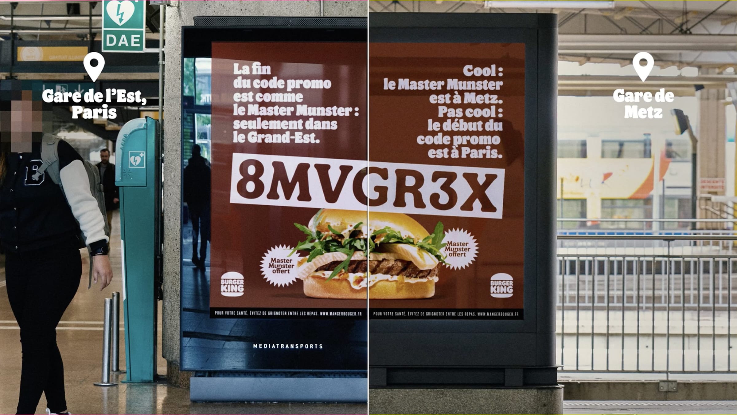 Burger King divise son code promo entre Paris et le Grand Est pour son burger au munster