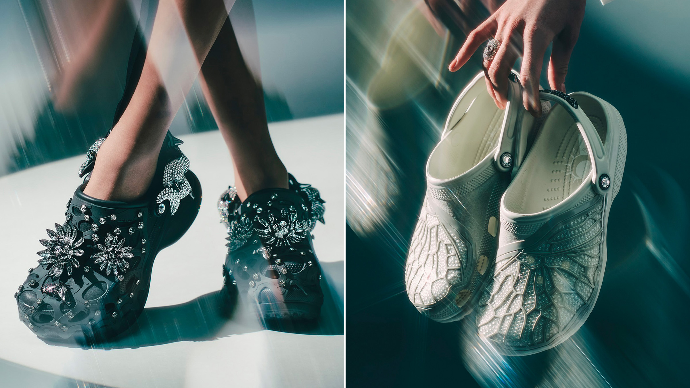 Crocs dévoile des sabots-bijoux premium incrustés de cristaux Swarovski
