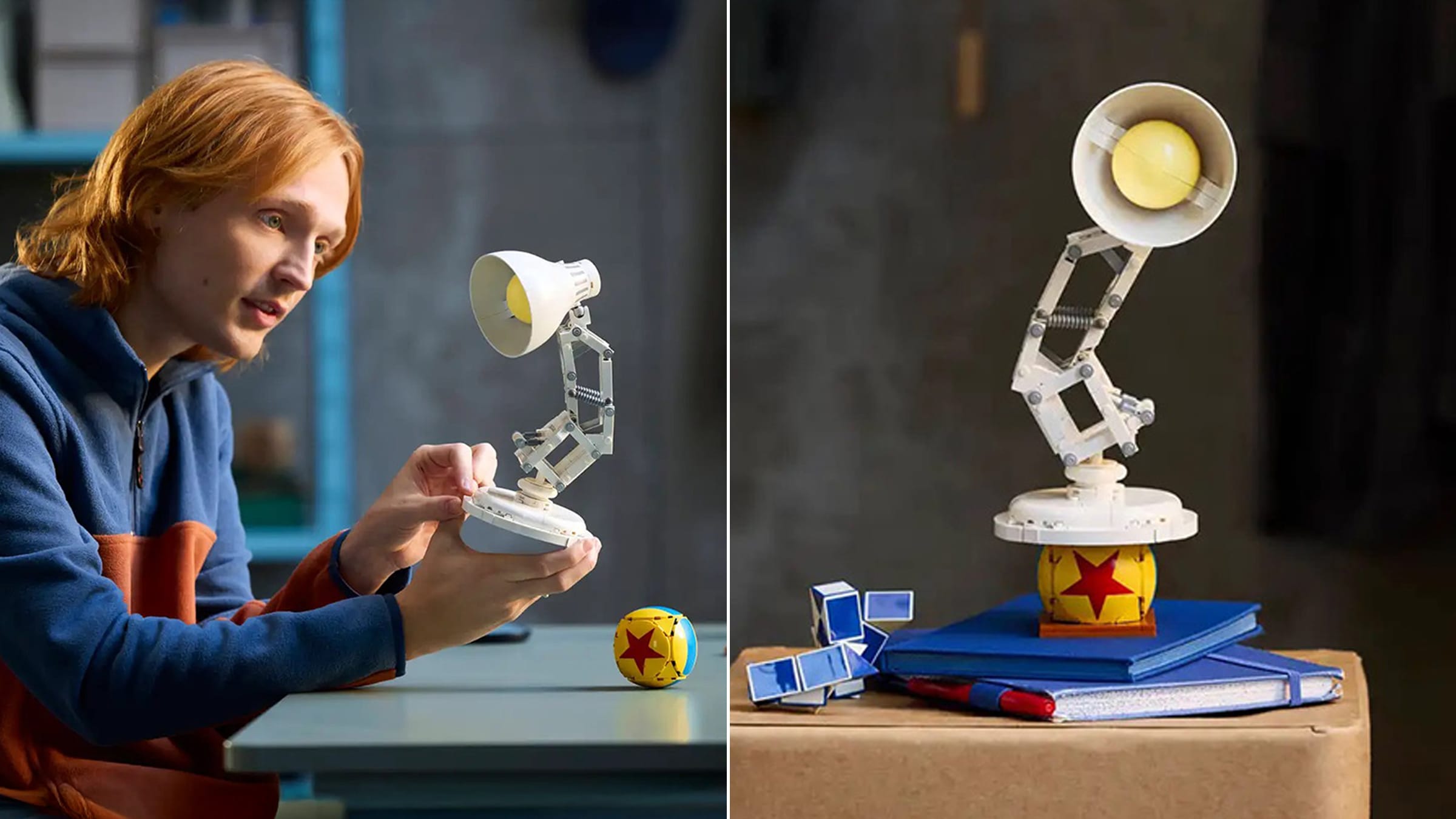 LEGO dévoile une réplique de la célèbre lampe Pixar (avec sa petite balle jaune)