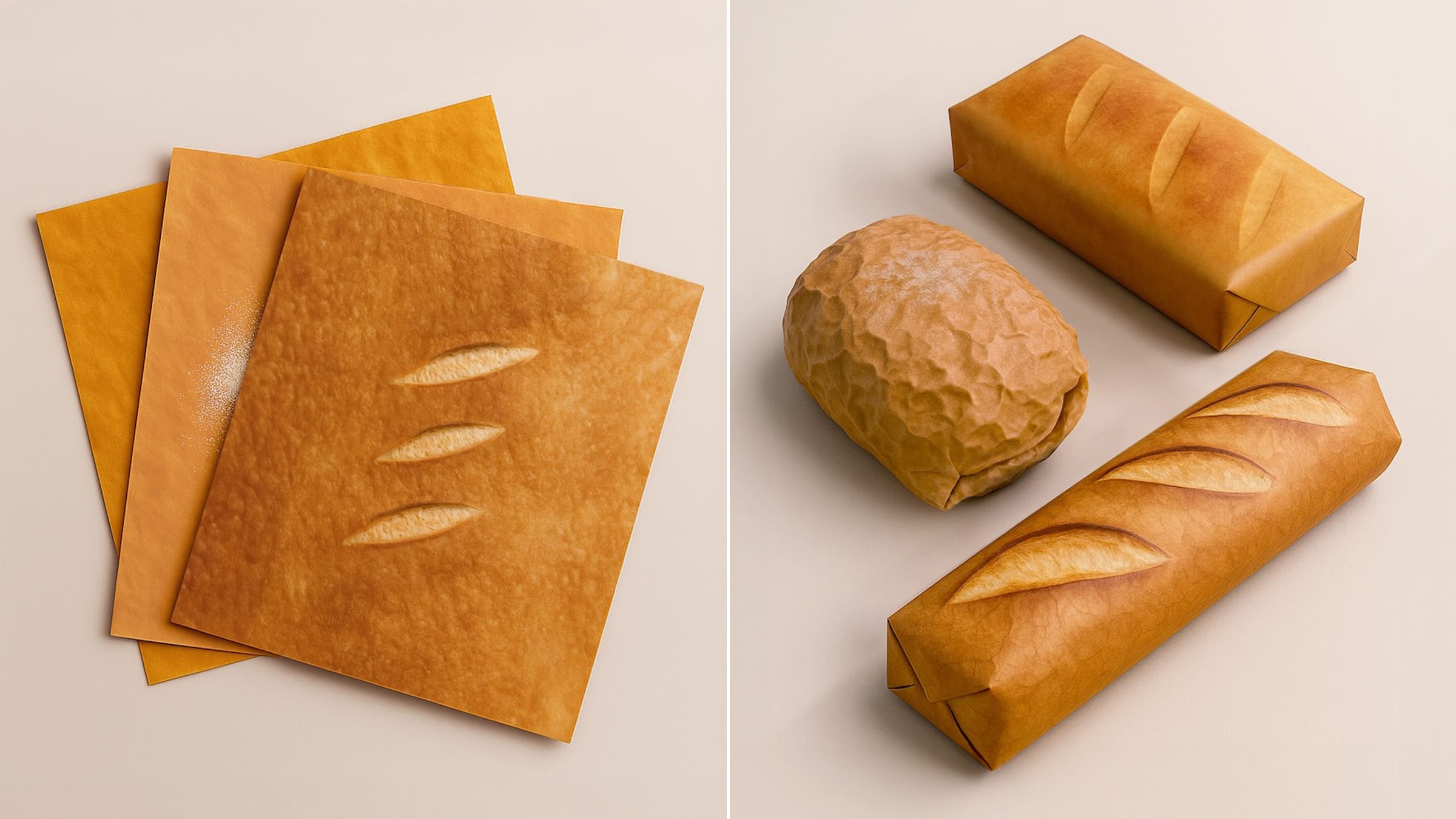 Ce papier cadeau trompe-l’œil transforme vos cadeaux… en pains