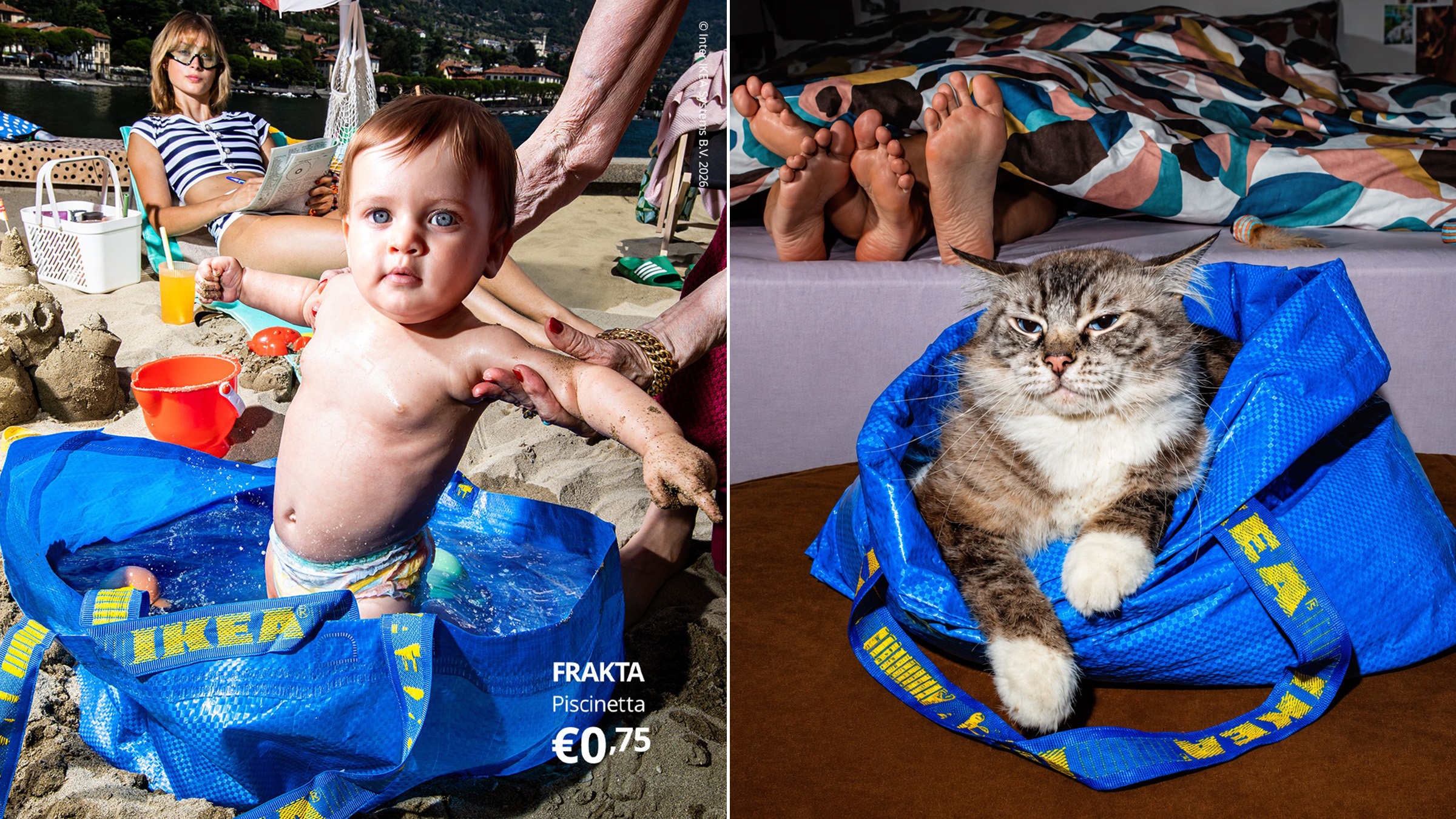 IKEA photographie les usages les plus inattendus de son iconique sac FRAKTA